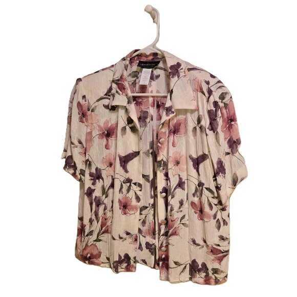 Connected Apparel 2-Pc Floral Dress w/ Jacket Midi Length Great Cond Women's 8 - Picture 3 of 6